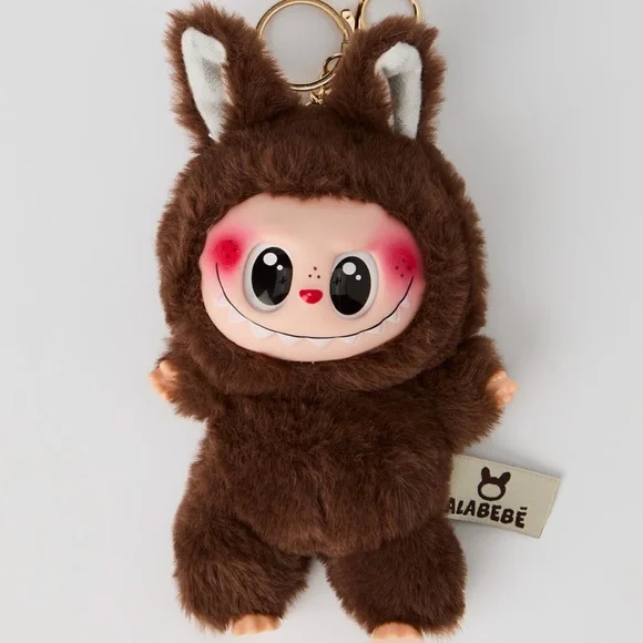 Labubu Inspired Faux Fur Keychain Set – Multiple Colours - Picture 13 of 16